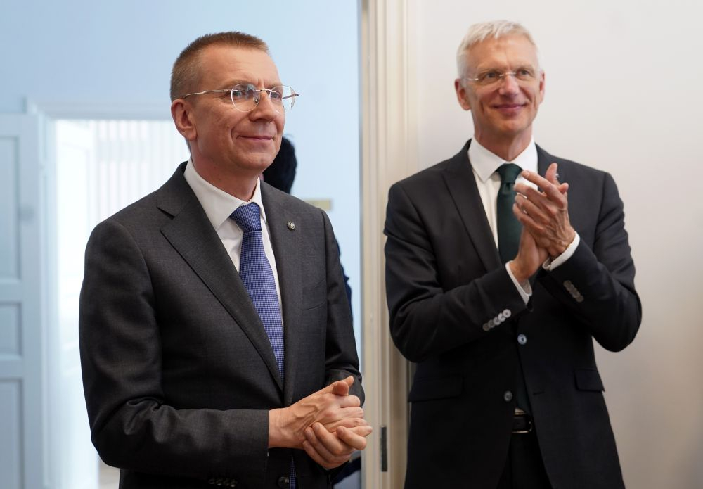 Edgars Rinkēvičs un Krišjānis Kariņš.