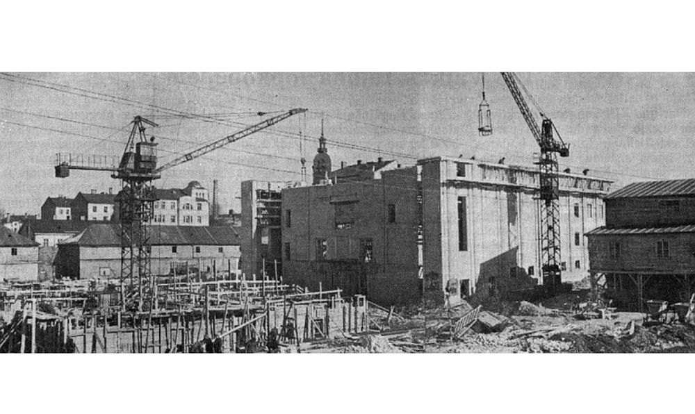LZA nama būvlaukums 1953. gada pavasarī.