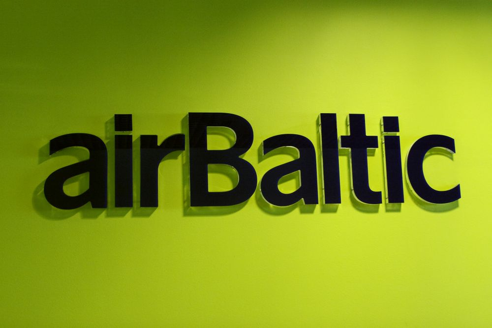 "Air Baltic" logo.
