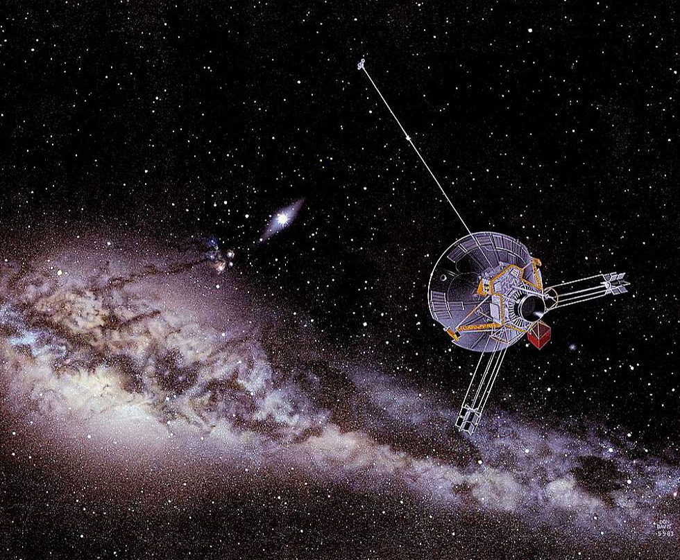 "Pioneer 10" NASA mākslinieka skatījumā.