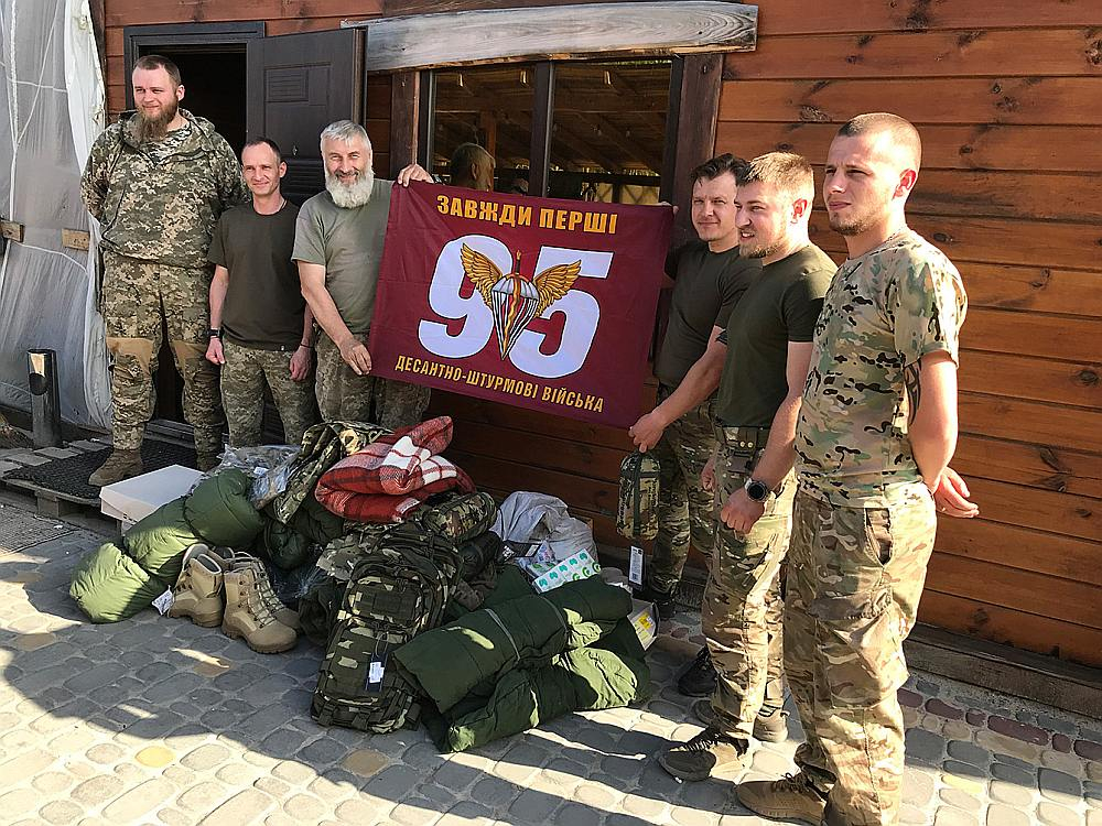 Vēl vieni no latviešu voluntieru sadarbības partneriem – 95. desanta brigādes rota.