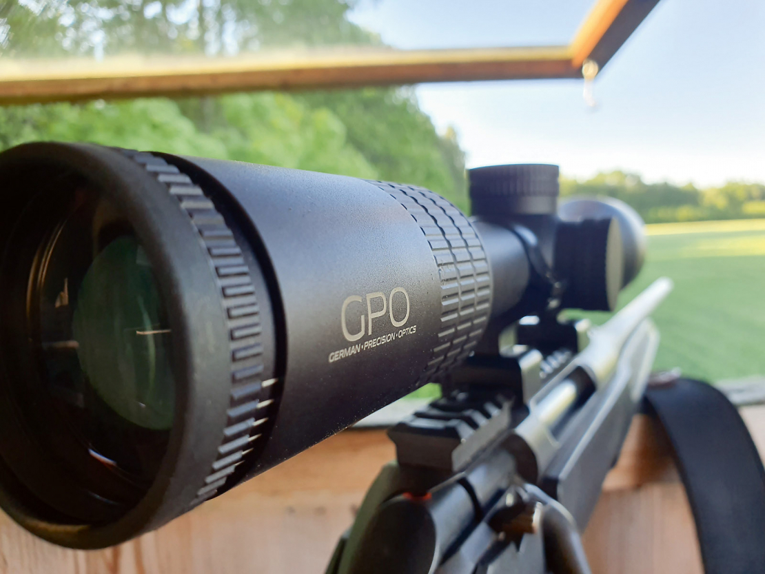 German Precision
Optics tēmēklis. Atpazīstamais GPO logo.