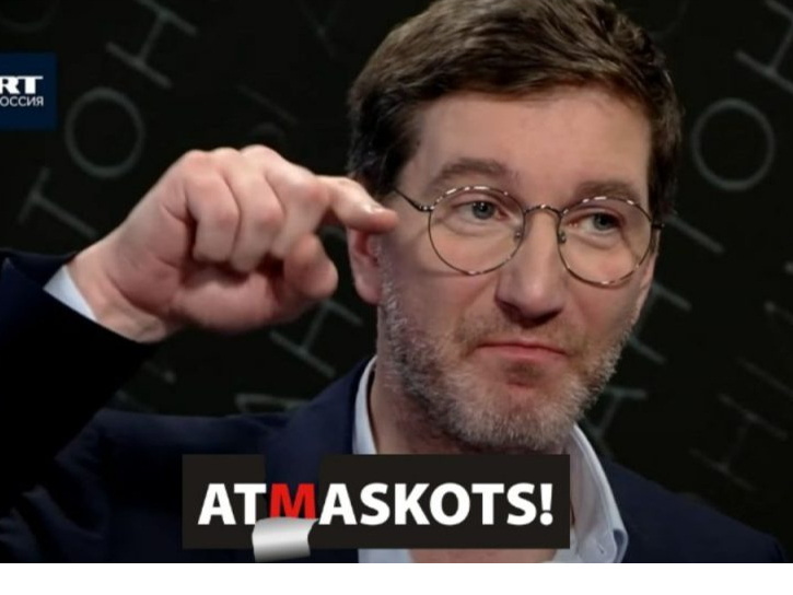 Kremļa propagandas kanāla RT raidījumu vadītājs Antons Krasovskis.