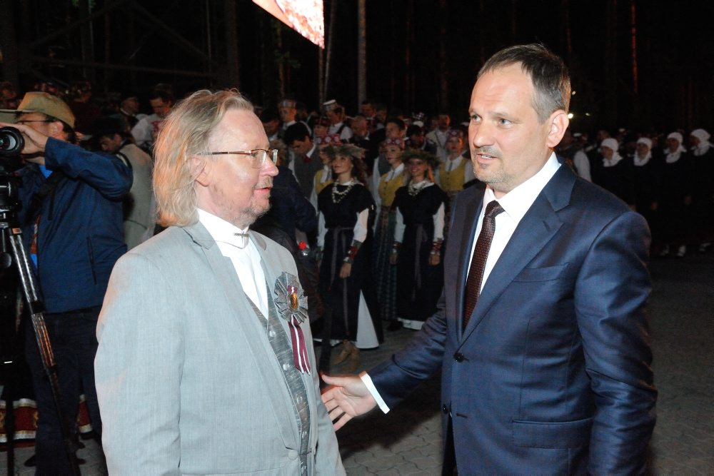Dziesmu un deju svētku noslēguma koncerts "Kopā augšup". Ivars Cinkuss un Raimonds Tiguls.