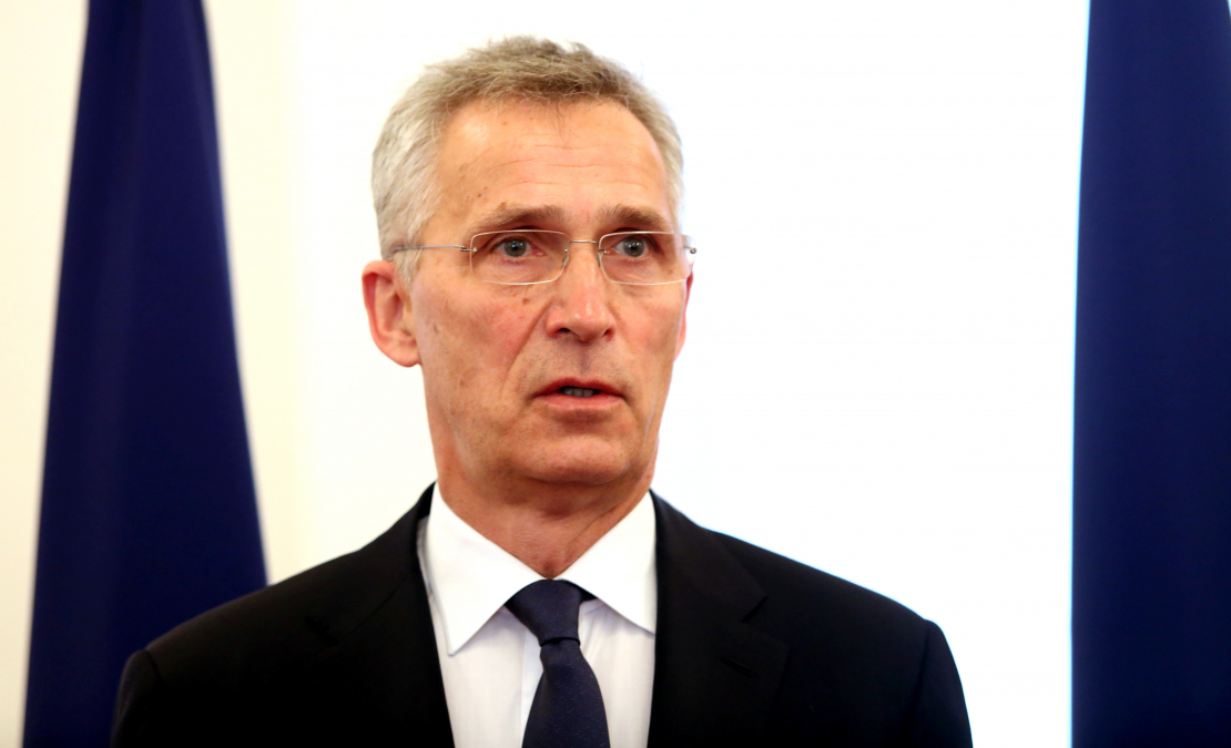 NATO ģenerālsekretārs Jenss Stoltenbergs tikšanās laikā ar Valsts prezidentu Rīgas pilī.