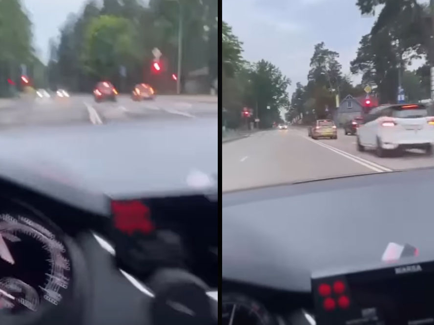 Otrdien, 11. jūlijā, internetā publicēts video, kurā autovadītājs konstanti brauc pār sarkano signālu. 