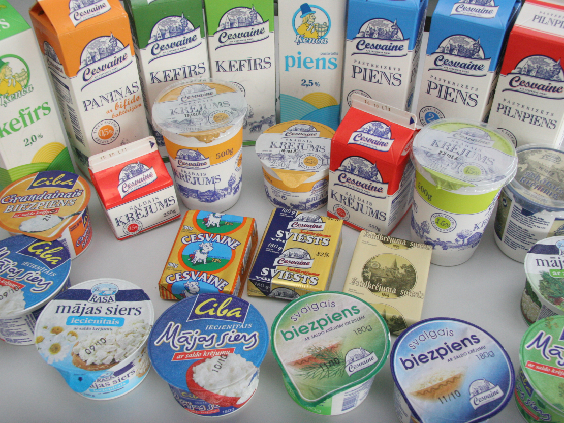 "Cesvaines piens" produkcija (arhīva foto).