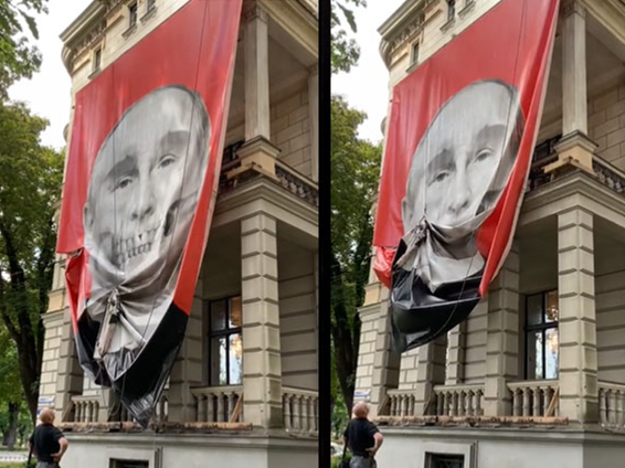 Muzejs akcentē, ka protests nav beidzies - "kopā par Ukrainu, kopā pret Putinu".