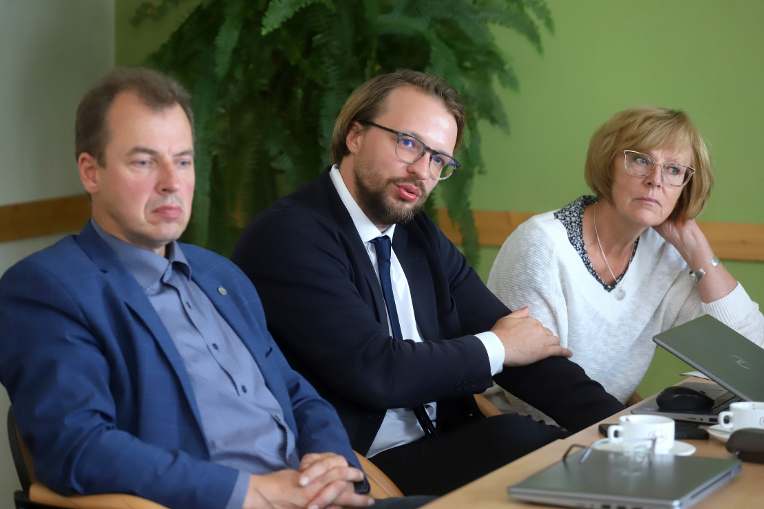 Diskusijas dalībnieki Ērgļos.