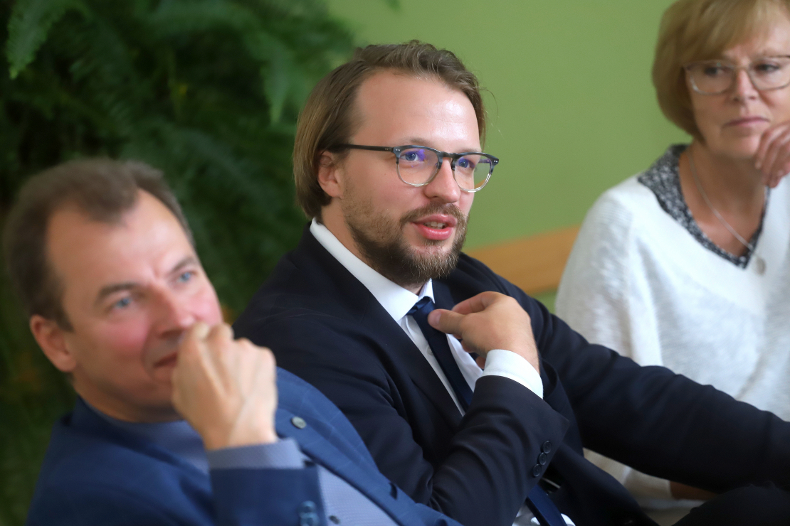 Diskusijas dalībnieki Ērgļos.