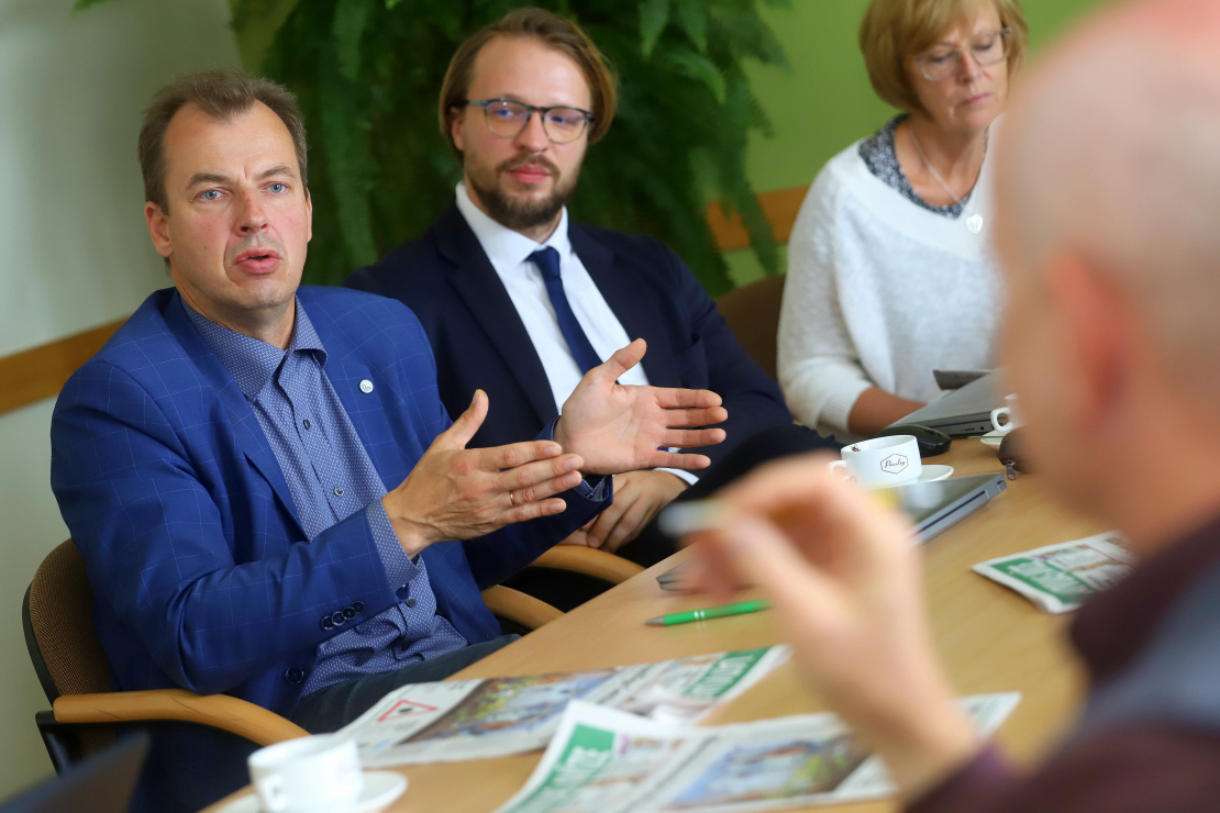Diskusijas dalībnieki Ērgļos.