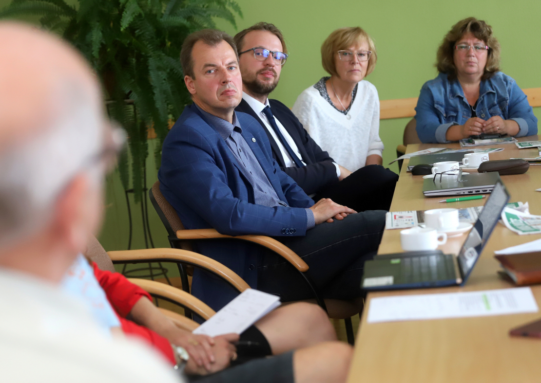 Diskusijas dalībnieki Ērgļos.