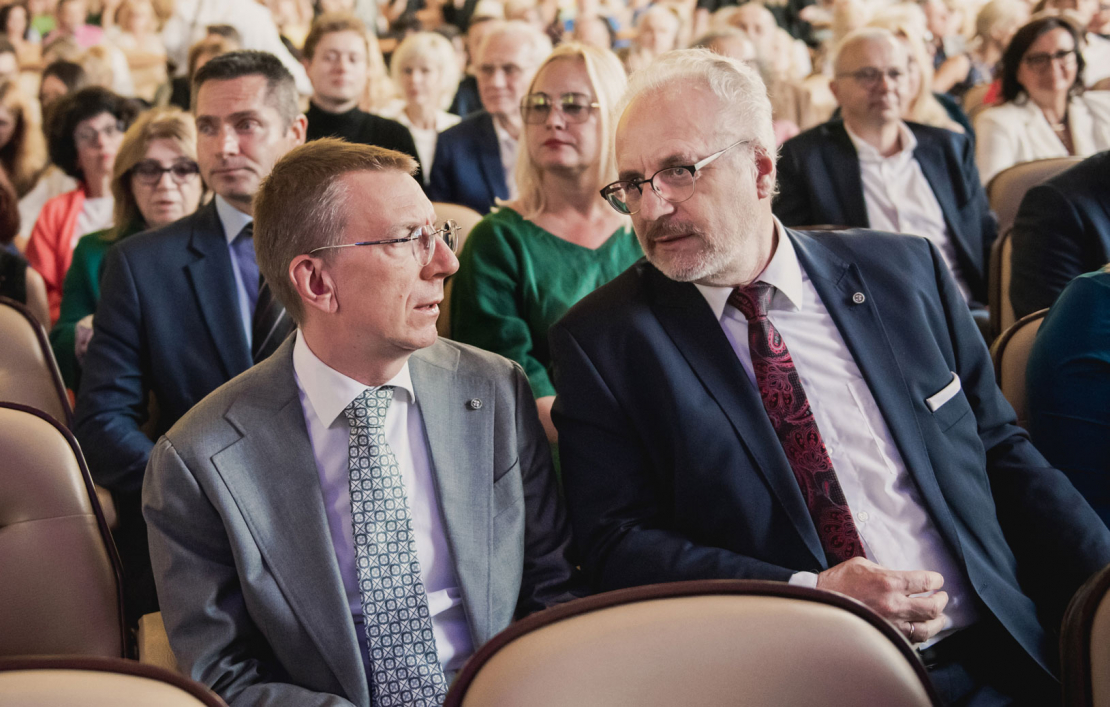 Dzintaru koncertzālē festivālu "Summertime - aicina Inese Galante - 2023" bauda Edgars Rinkēvičs un Egils Levits. 