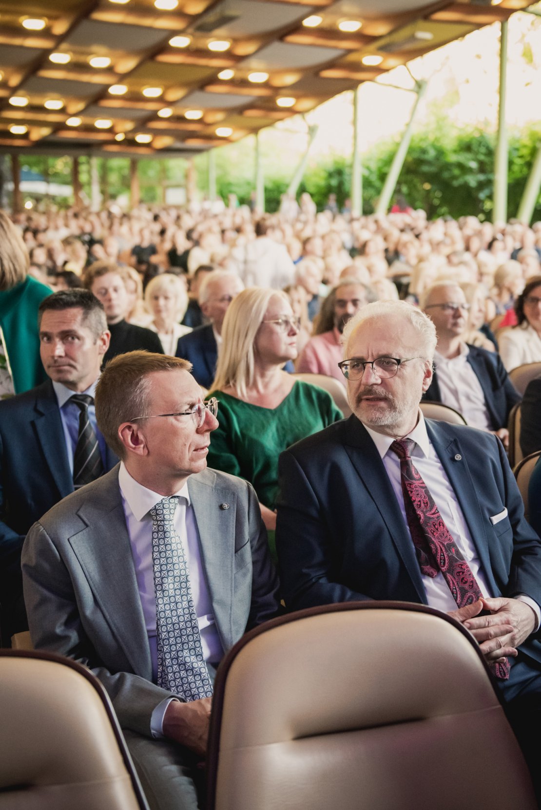 Mūzikas festivāls "Summertime - aicina Inese Galante - 2023". Edgars Rinkēvičs un Egils Levits. 