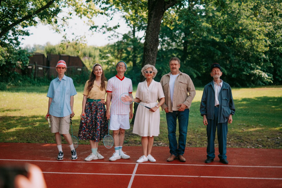 LMT komēdijseriāla "Pilna pastkaste" filmēšana Ķemeros.