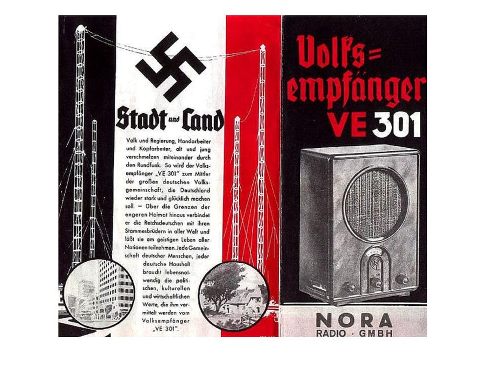 Nacistu tautas radio reklāma.
