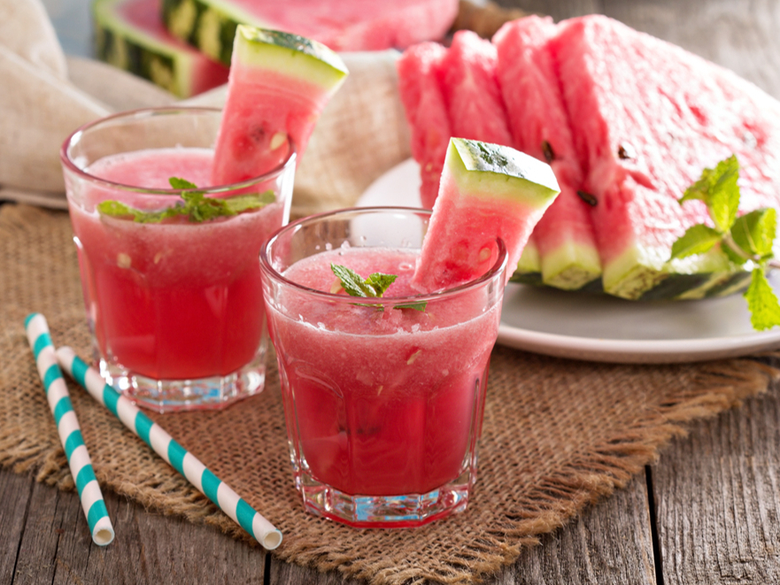 Sablendēts arbūzs.