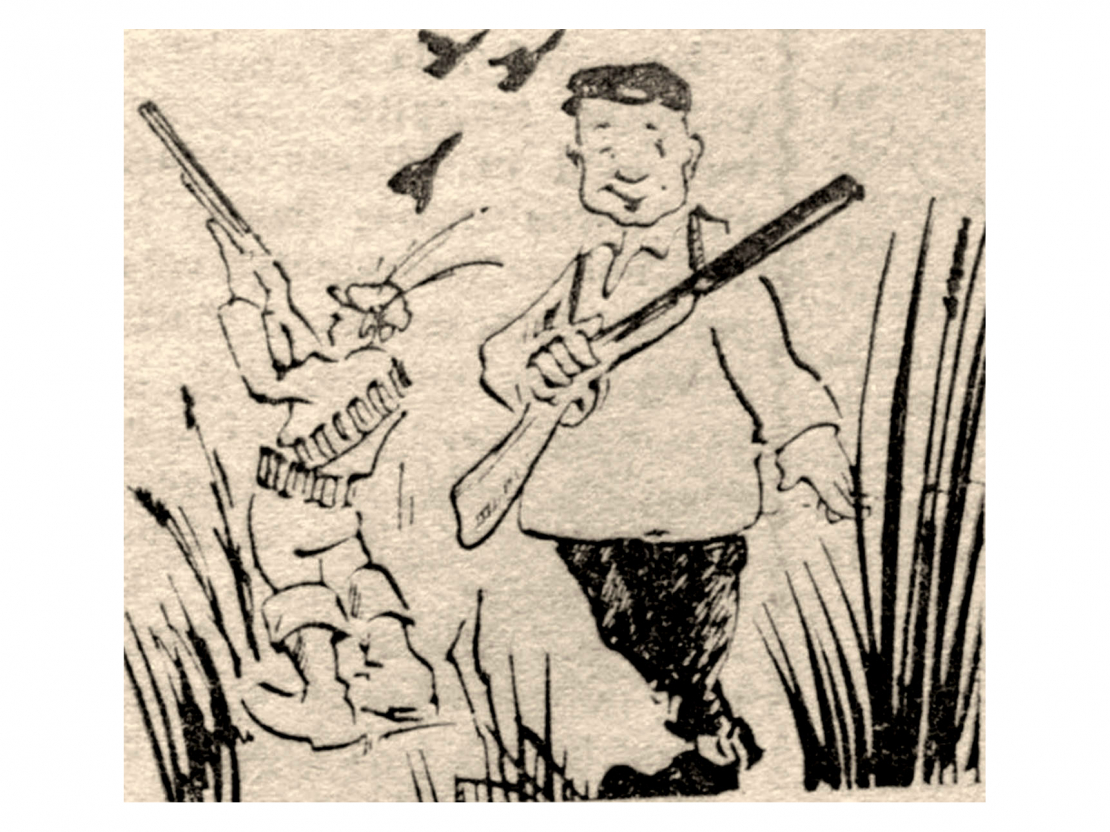 V. Rieksta ilustrācija izdevumā "Komunists" (Liepāja). 1959. gada 23. augustā.