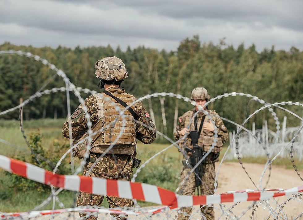 Nacionālo bruņoto spēku mācības Krāslavas novadā šā gada augustā.