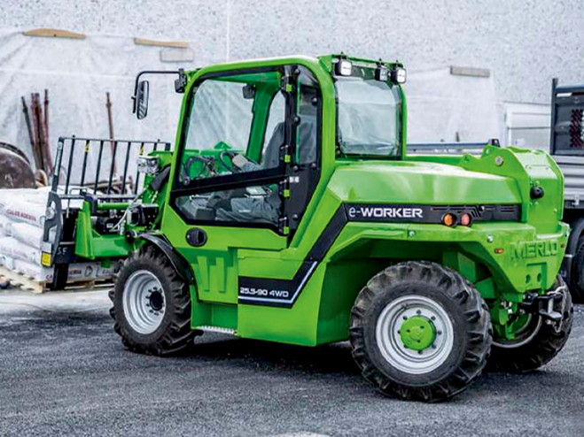 'Merlo eworker' elektriskais teleskopiskais iekrāvējs