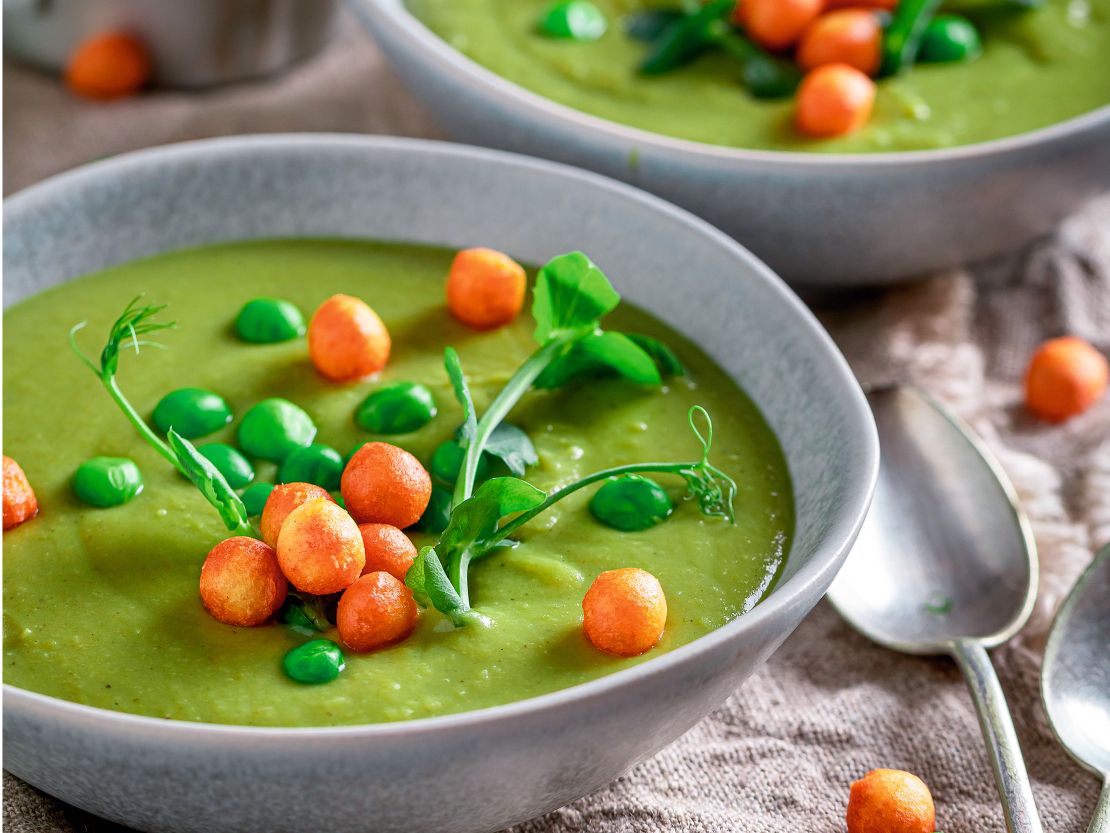 Pikantā turku zirņu zupa.