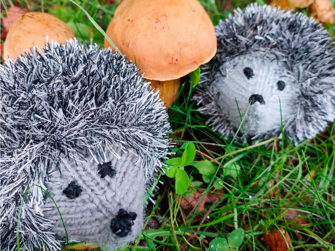 Bērniem patiks! Adīti ežuki.