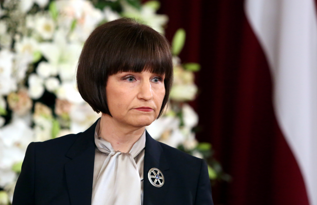 Sanita Osipova pēc Triju Zvaigžņu ordeņa saņemšanas.