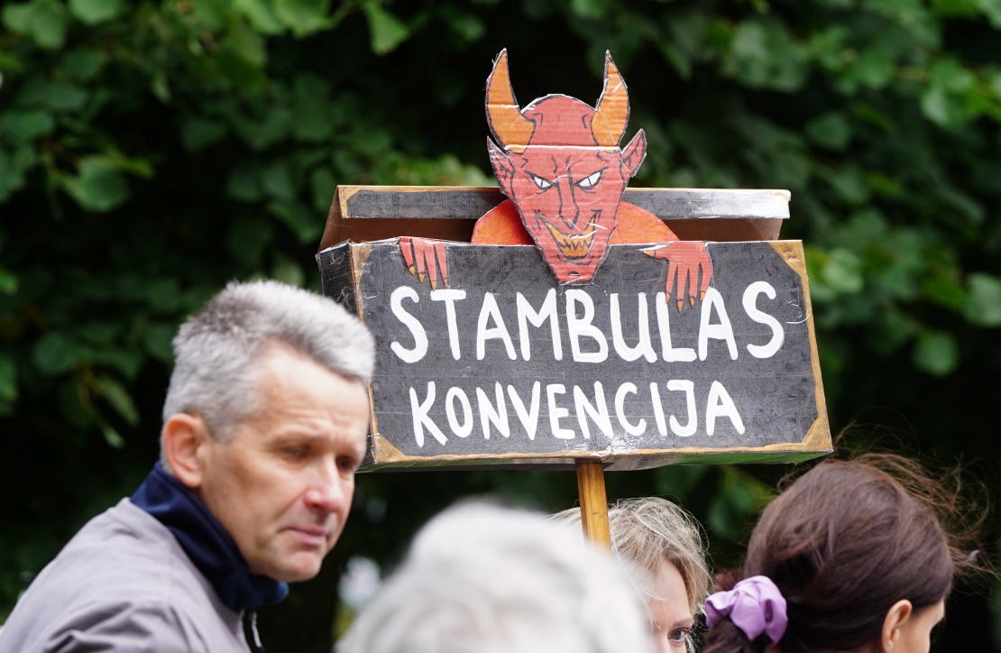 Pikets pret Latvijas pievienošanos Stambulas Konvencijai.
