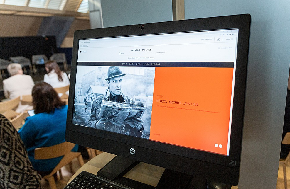 Latvijas Nacionālajā bibliotēkā 26. oktobrī tika atklāta jaunā Digitālās bibliotēkas vietne.