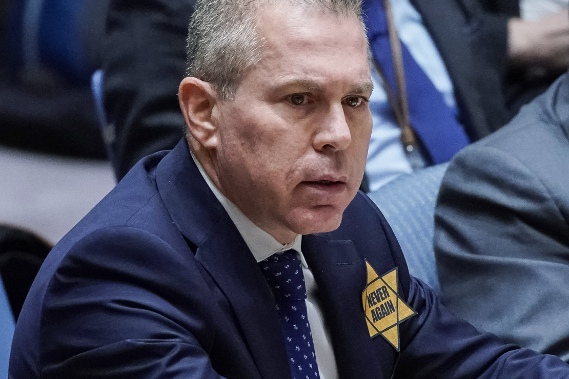 Izraēlas vēstnieks ANO Gilads Erdans.