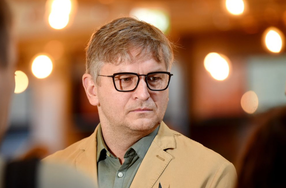 Dziesmu svētku biedrības priekšsēdētājs, virsdiriģents Ints Teterovskis.