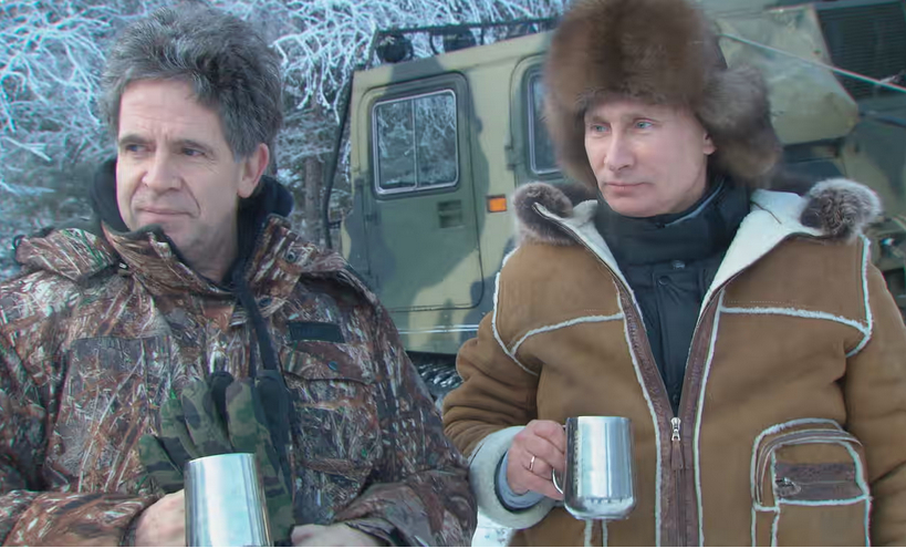 Hūberts Zaipels un V. Putins.
