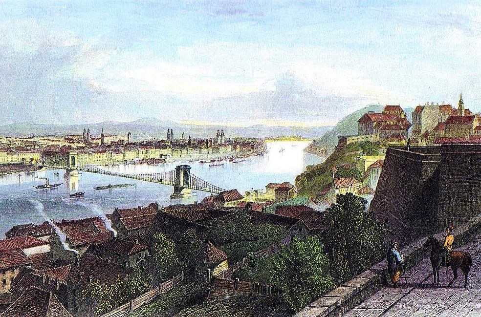Buda un Pešta 19. gs. vidū.