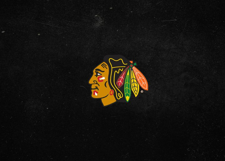 Čikāgas "Blackhawks" logo.