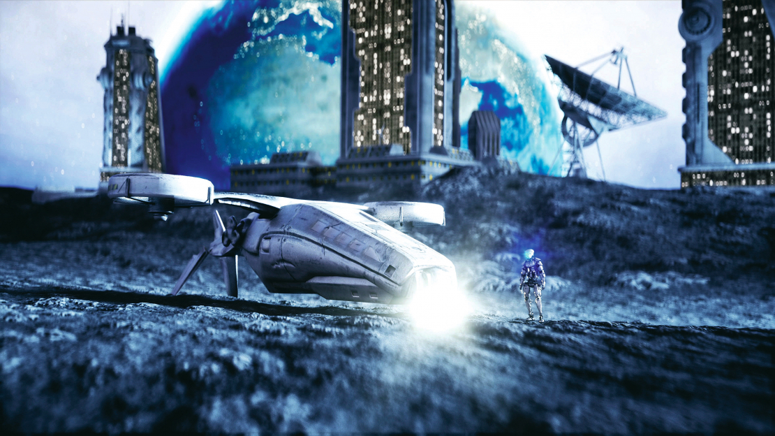 Šīs desmitgades beigās solīta īsta Mēness kolonizēšana zemiešu izpildījumā.