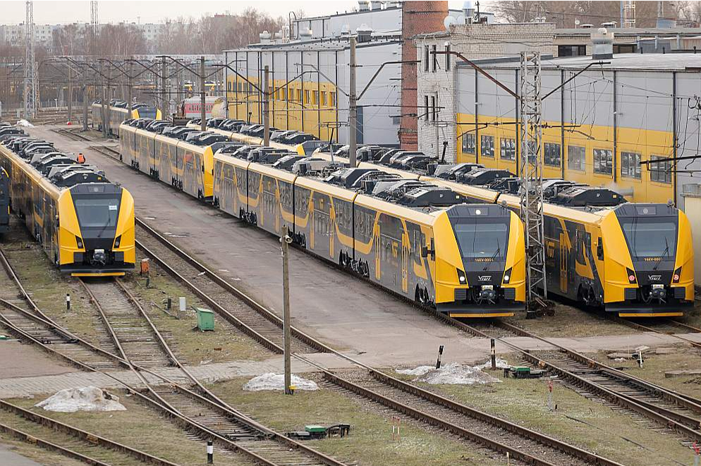 Jaunie "Škoda" vilcieni stav vagonu parka Riga.