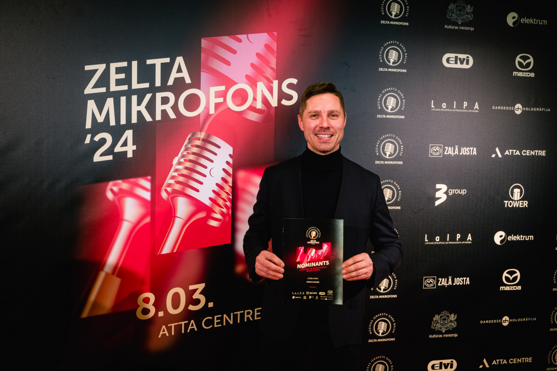 "Zelta mikrofons". Nominantu izziņošana. Mārcis Auziņš.