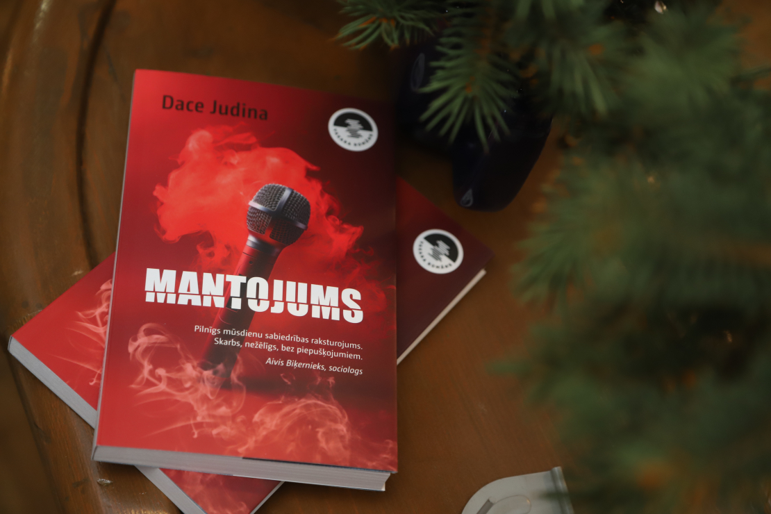 Dace Judina grāmatnicā "Globuss" prezentē grāmatu "Mantojums".