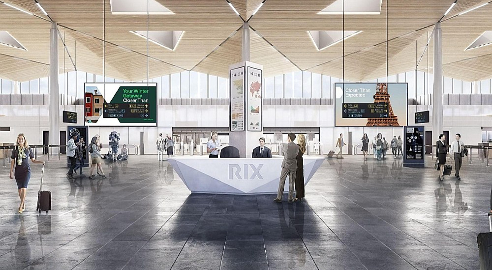 "RIX Rīgas lidosta" vizuālā vīzija.