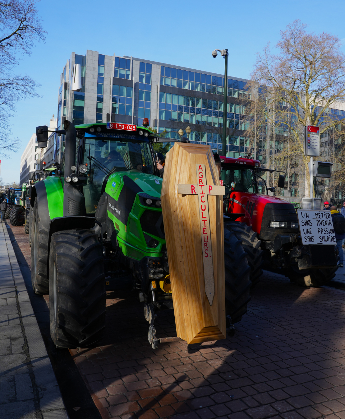Zemnieku protesti Beļģijā.