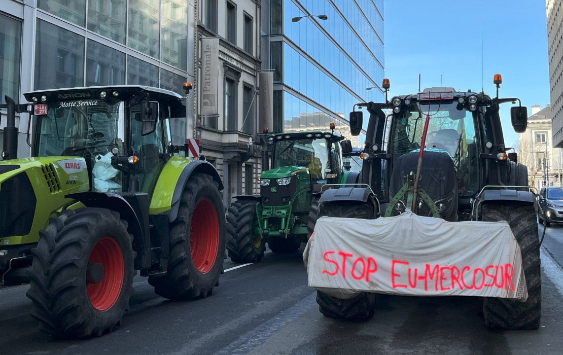 Zemnieku protesti Beļģijā.