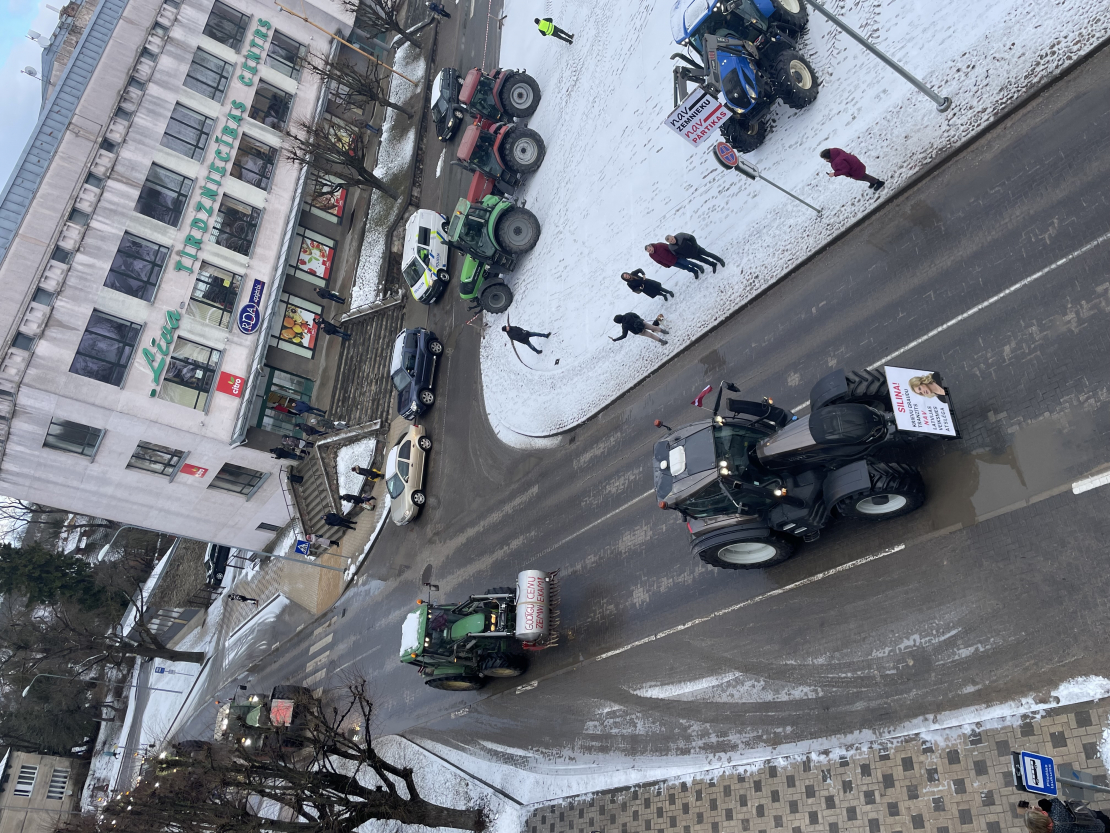 Lauksaimnieku protesti.