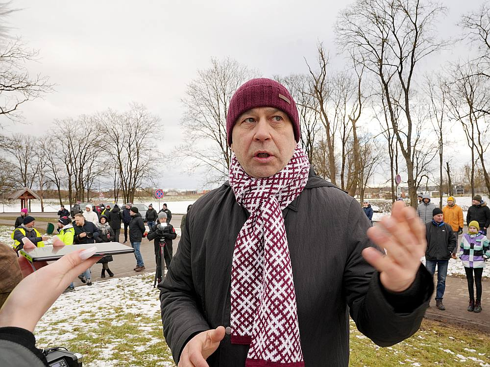 Biedrības "Zemnieku saeima" vadītājs Juris Lazdiņš.