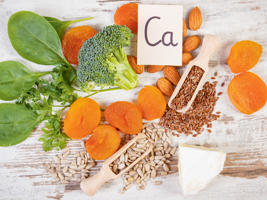 Kalciju saturoši produkti.