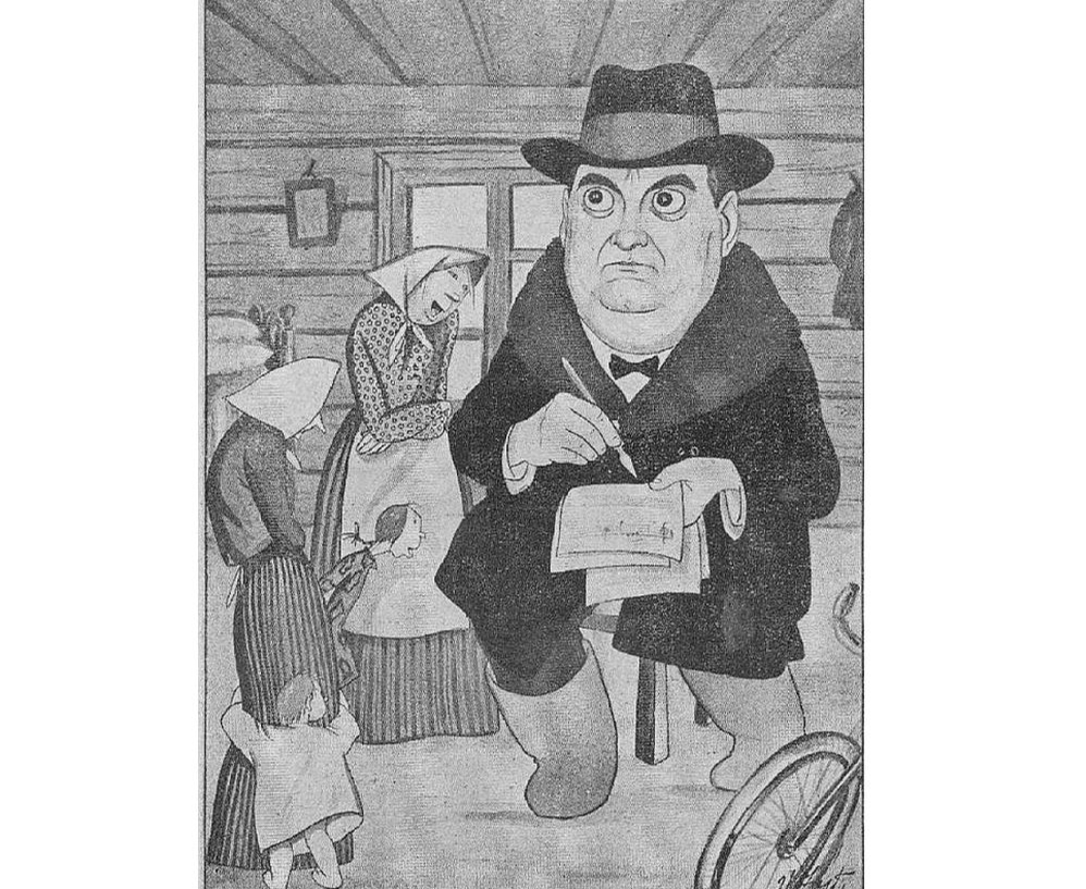 Emilis Melngailis. V. Zosta 1926. gada šaržs "Atpūtā".