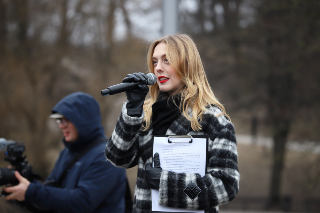 Sieviešu solidaritātes gājiens. Beata Jonite.