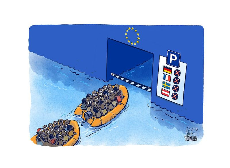 Zīmē Gatis Šļūka. Eiropa ir aizslēgta, atslēga ir nolauzta!