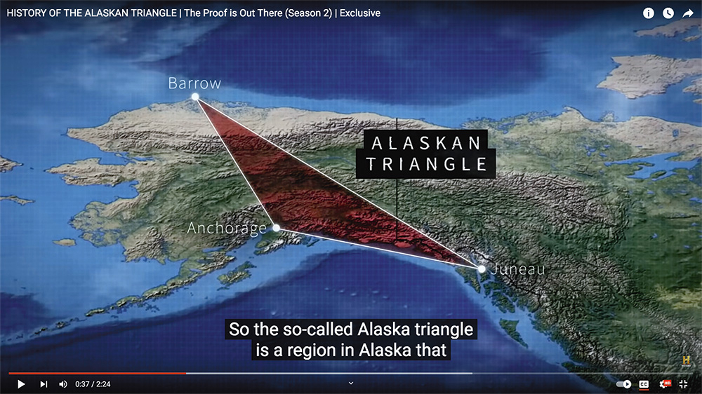 Tā dēvētais Aļaskas trijstūris pamatā ir gaužām bezcerīga vieta, kas plešas pāri visai pavalstij no dienvidiem uz ziemeļiem.