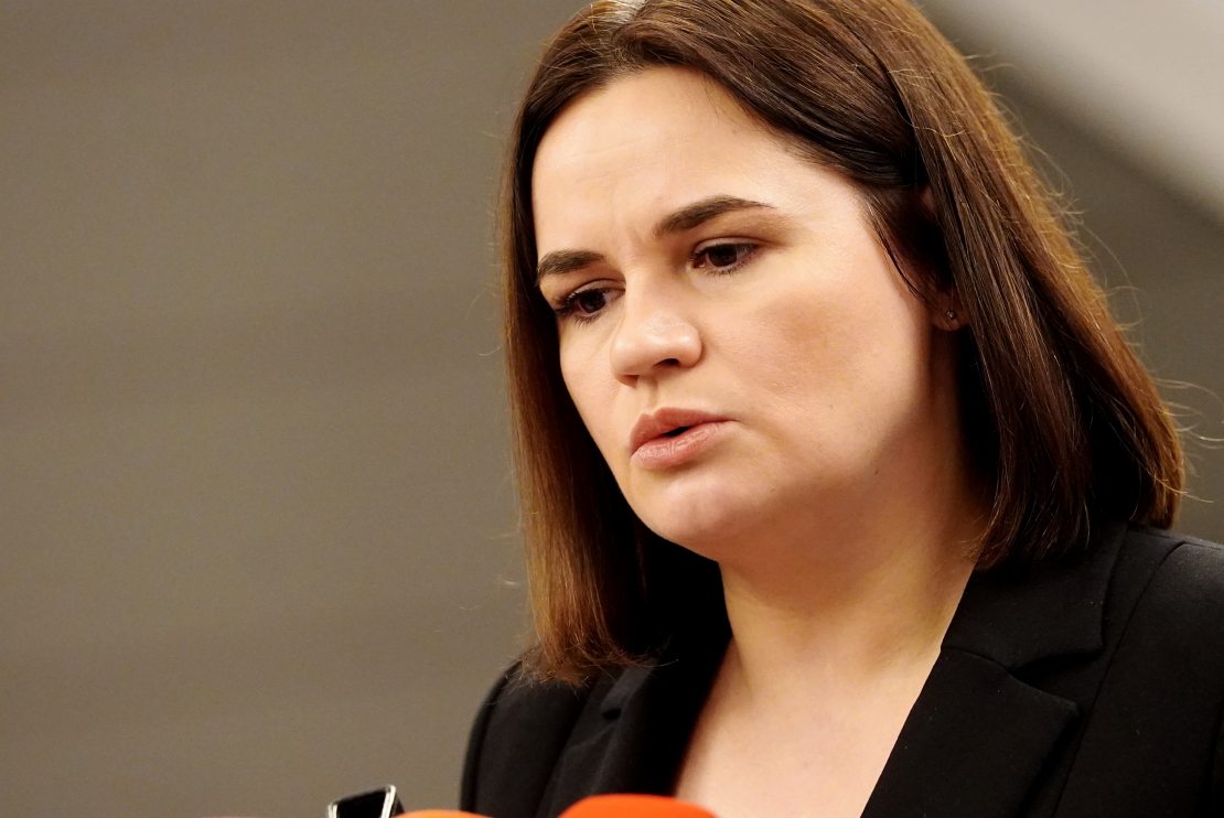 Baltkrievijas demokrātiskās kustības līdere Svjatlana Cihanouska.