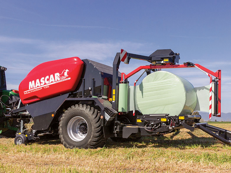 'Mascar Multiwrap 130' rituļu prese.